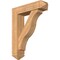 Ekena Millwork Funston Arts and Crafts Smooth Bracket w/ Offset Brace, Western Red Cedar, 7 1/2"W x 30"D x 38"H BKT0806X30X38FST03SWR - alternate 1